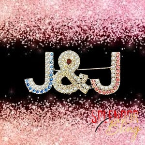 J & J - Pearl and Rhinestone pin - Jack and Jill of America