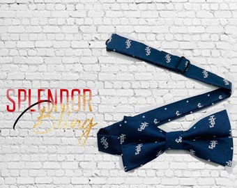 Jack and Jill of America navy pre-tied men’s bow tie