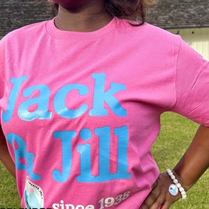 Adult JJOA Bright Pink Jack and Jill t-shirt - Jack and Jill of America