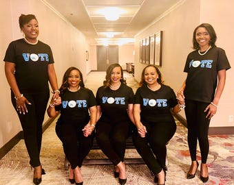 Adult JJOA Black VOTE t-shirt - Jack and Jill of America