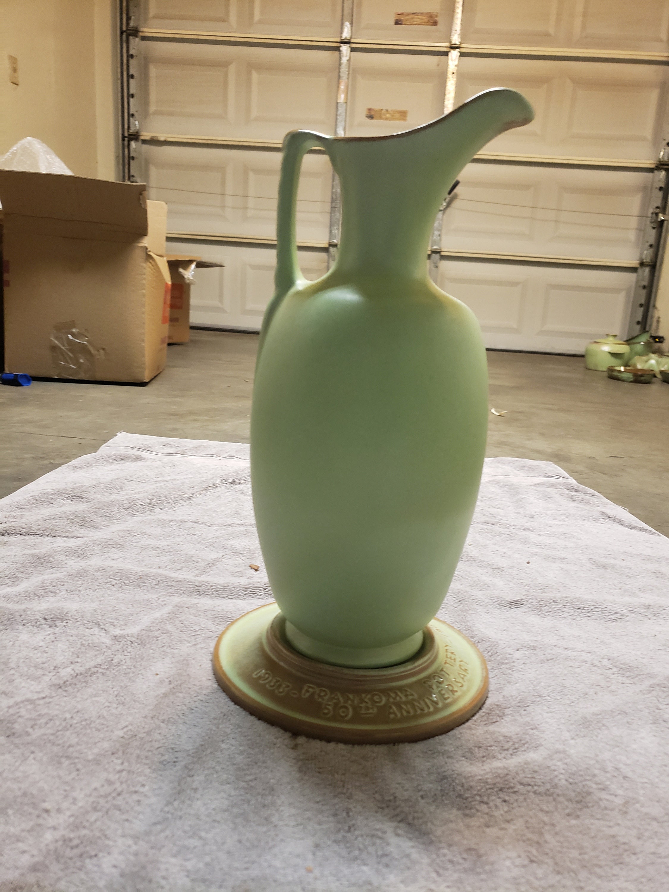 Frankoma pitcher vase 50th anniversary v15 Etsy