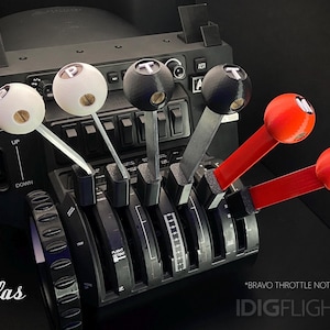 Douglas DC-3/C-47 Flight Sim-besturing | Realistische aluminium hendels | Aansluitende basis | Past op Honeycomb Bravo Throttle | Vintage passagiersvliegtuig DC3