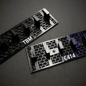 NEW: Honeycomb Bravo Flight Set Stand | Custom Lettering | Wall Mount Holes