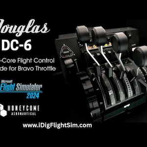 Douglas DC-6 Metal-Core Flight Sim Control Upgrade for Honeycomb Bravo Throttle image 2