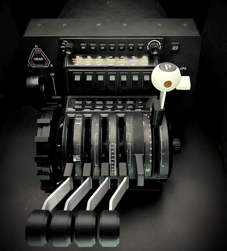 Douglas DC-6 Metal-Core Flight Sim Control Upgrade for Honeycomb Bravo Throttle image 7