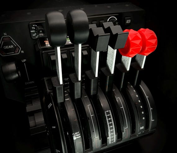 Piper PA-60 Aerostar 600 | Realistic Aluminum Lever Flight Control