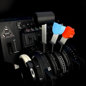Piper Cherokee Dakota PA28-236 | "Real Feel" Aluminum Flight Controls for Honeycomb Bravo | Snug fit Base | Precision Weighted Levers PA-28