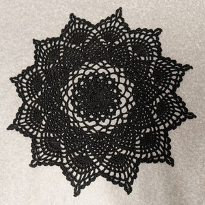 9 1/2 inch moon petals doily