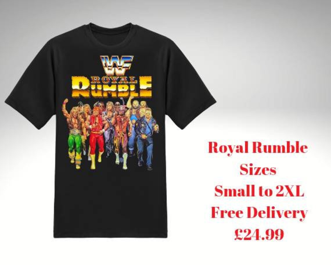 Retro Wwf Royal rumble wrestling T Shirt perfect gift on Etsy