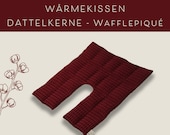 Warm threshes with date cores - Back Shoulder for shoulder and back - Wonder pillow in Bordeaux 42 x 48 cm