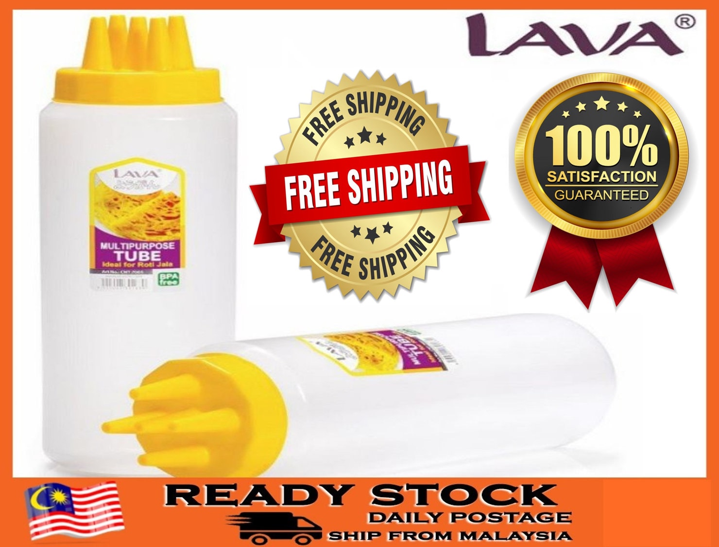 2 Pcs Five Tip Squeeze Bottle Roti Jala Net Lacy Crepes Mold Etsy