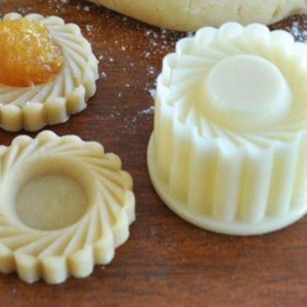 Pineapple Tart Jam Marmalade Thumbprint Linzer Cookies Malaysian Cutter mold 2"