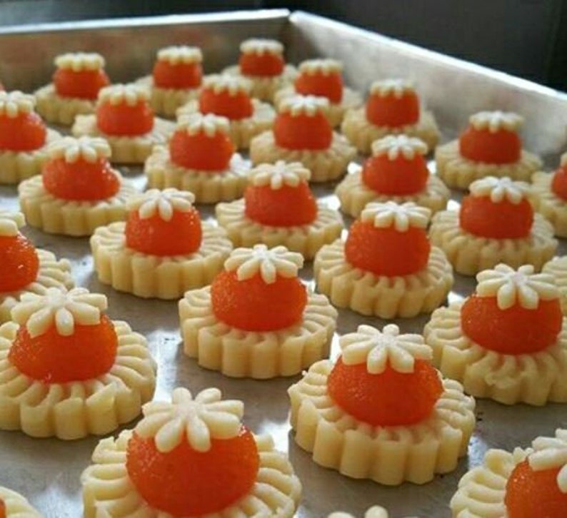 Pineapple Tart Jam Marmalade Thumbprint Linzer Cookies Etsy