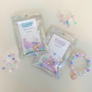 Mermaid Seashell Bracelet Kit: Kids Party Favor, DIY Friendship Bracelet