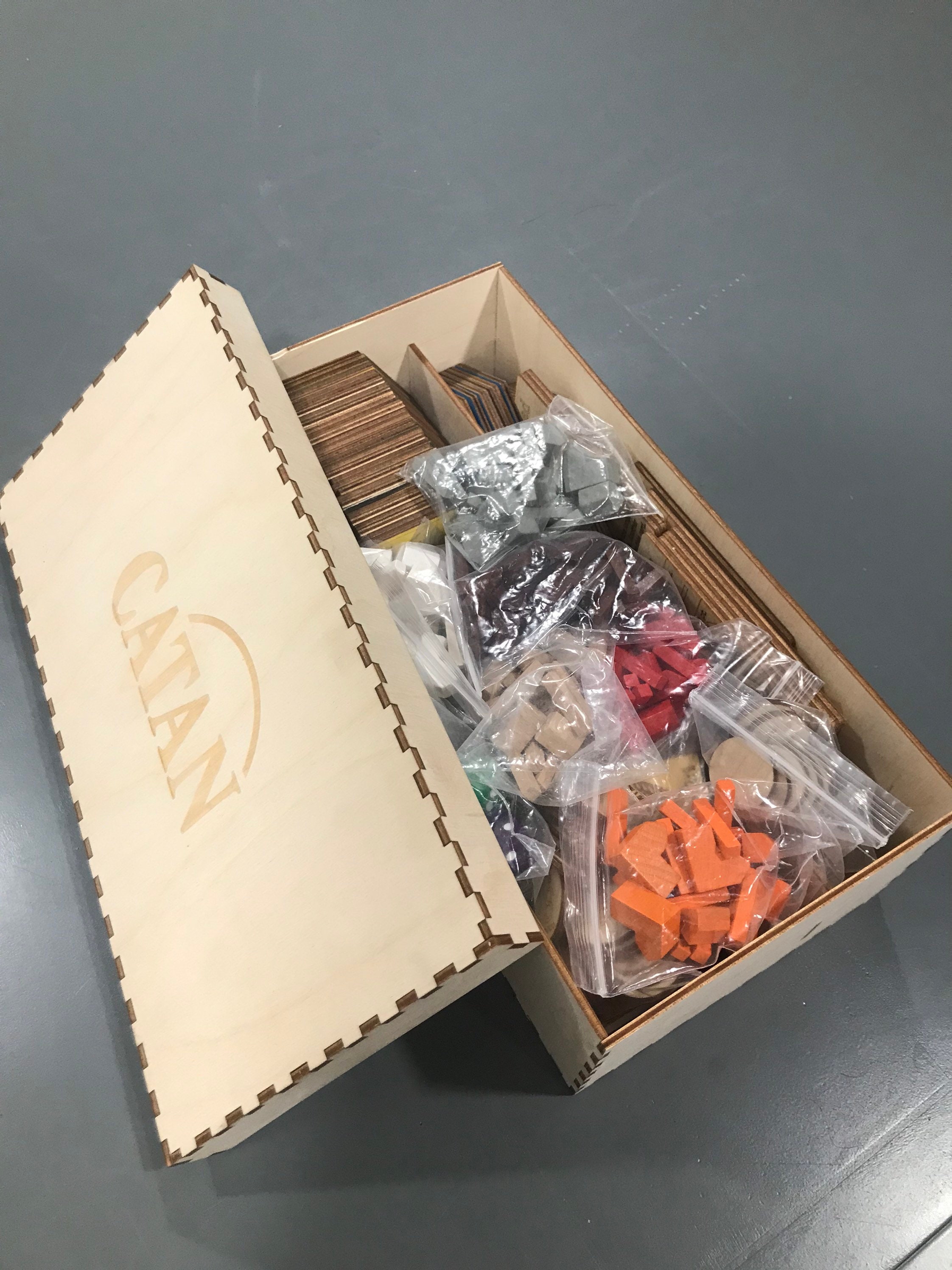 Wood Storage Box for Popular Board Games. Holds Complete Game Etsy