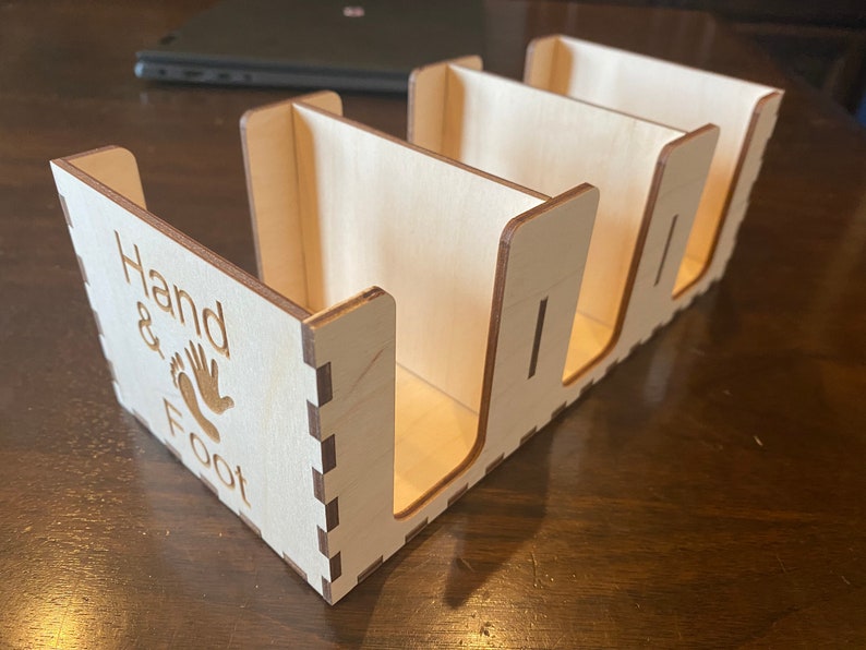 Hand and Foot Card Box and Tray Etsy