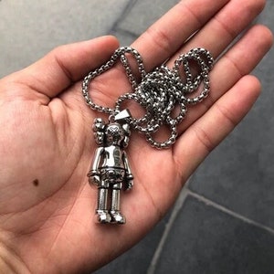 Kaws Necklace, Bearbrick Necklace, Streetwear Necklace