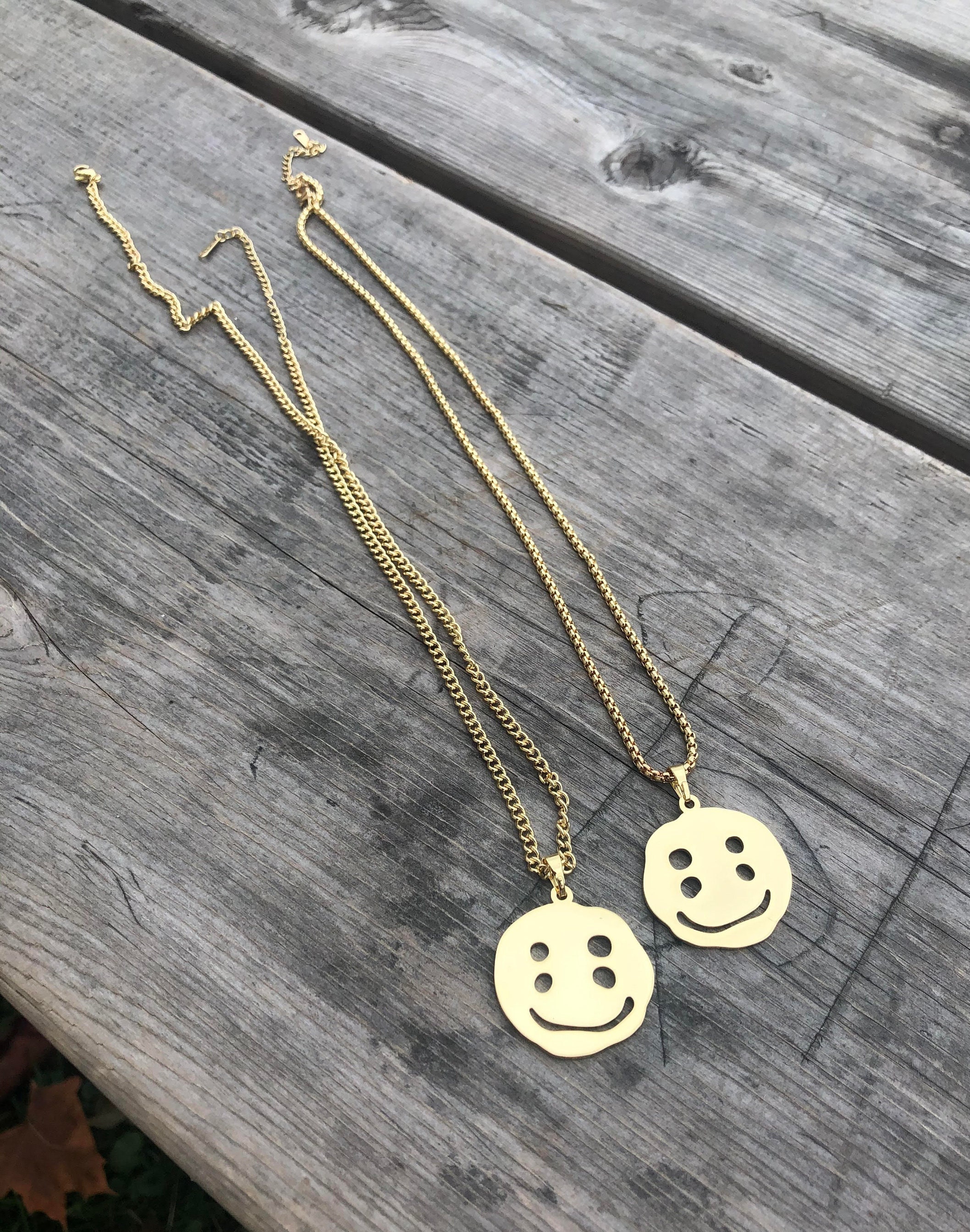 【bighugclub】SMILEY necklace Smiley Face Necklace, CPFM Necklace, Streetwear Necklace