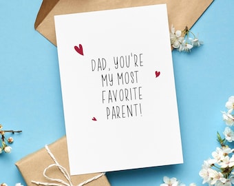 Cute Father's day card I love you greeting card funny father's day card happy father's day card for dad punny dad joke card Father daughter