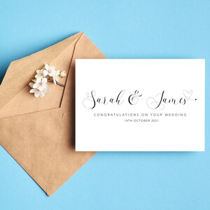 Personalized Congratulations on Your Wedding, Happy Wedding, Wedding Gift - Couples Gift