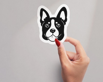 Cute Dog Sticker for Laptop Water Bottle Planner Funny Puppy Vinyl Decal Gift for Dog Lover Pet Aesthetic Animal Sticker Dog Mom Fluffy Gift