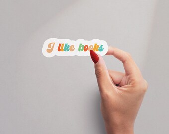Book Lover Sticker Cute Reading Vinyl Decal for Laptop Water Bottle Kindle Planner Gift for Readers Students Teachers Library Aesthetic