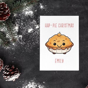 Cartão de Natal personalizado para seu namorado, amigo, marido, cartão de feliz Natal, presente de Natal, cartão de torta personalizado, presente de torta