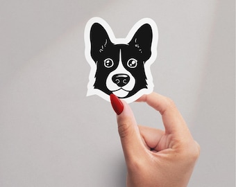 Sticker chien mignon pour ordinateur portable bouteille d'eau planificateur drôle de chiot en vinyle cadeau pour amoureux des chiens autocollant esthétique pour animaux de compagnie chien maman amoureux des animaux de compagnie