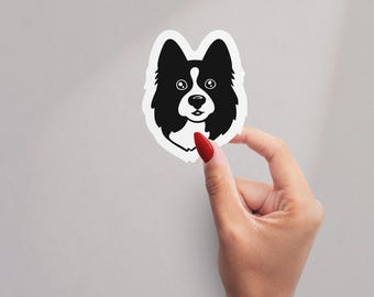 Cute Dog Sticker for Laptop Water Bottle Planner Funny Puppy Vinyl Decal Gift for Dog Lover Pet Aesthetic Animal Sticker Dog Mom Fluffy Dog