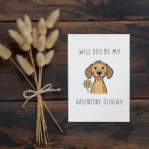 Personalisiert werden Sie meine Valentinstag-Hundekarte, Hundeliebhaber-Geschenk, Valentinstag, perfekt für Freund, Ehemann, Paare, Freundin