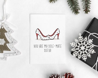 You are my soulmate Personalized Card, Funny card, Valentines Day gift, Anniversary card for boyfriend, Couples, girlfriend, Custom Gift
