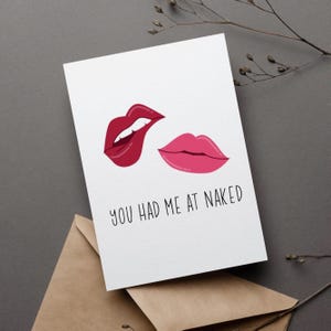 Lustige Sexy Karte für Freund Freundin Romantisches Jahrestagsgeschenk Frech Liebesbrief für Ihn Ihre Paare Erwachsenen Humor Valentinstag Karte für Ihn