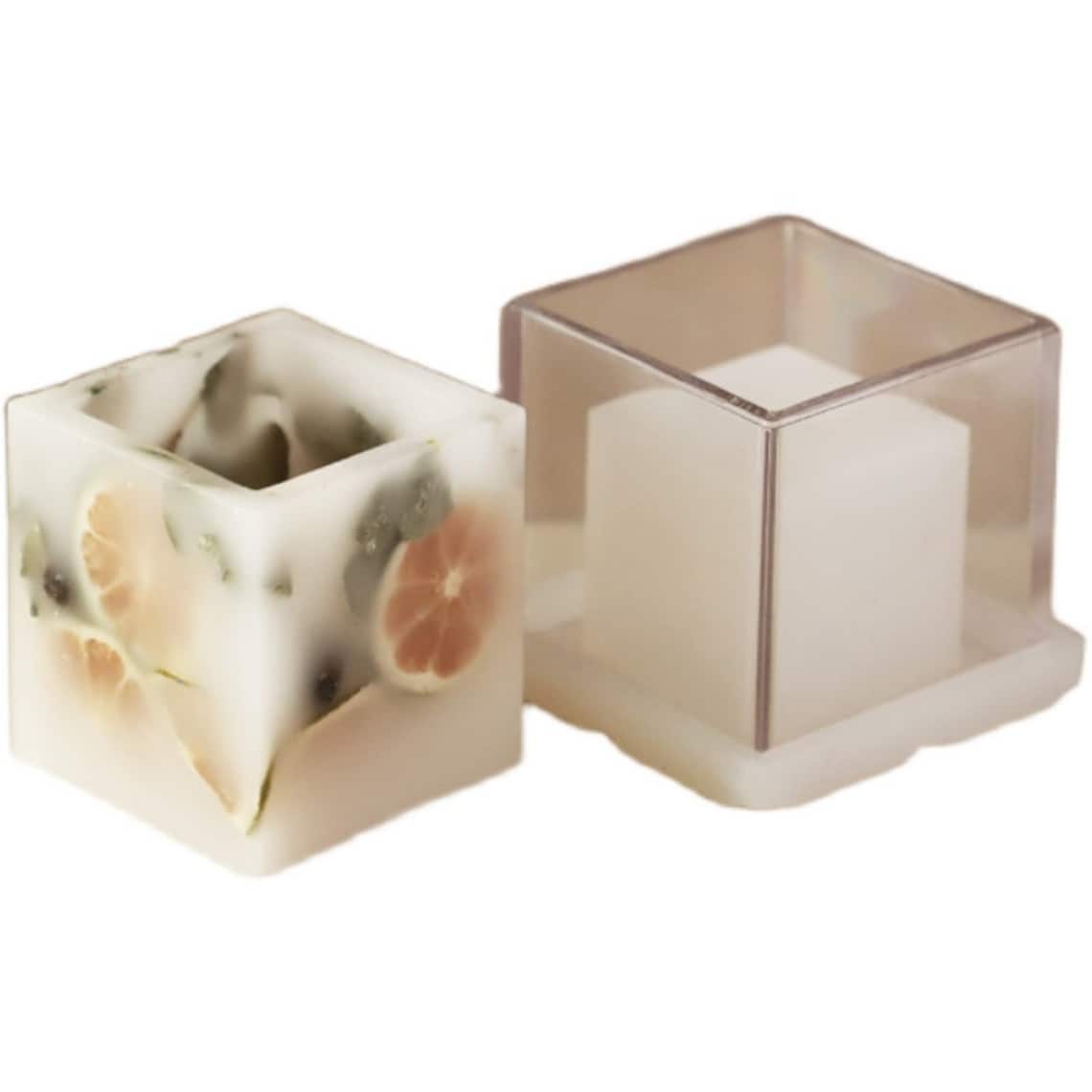 Elegant Hollow Cube Square Candle Mold Soap Mold PC Mold Etsy