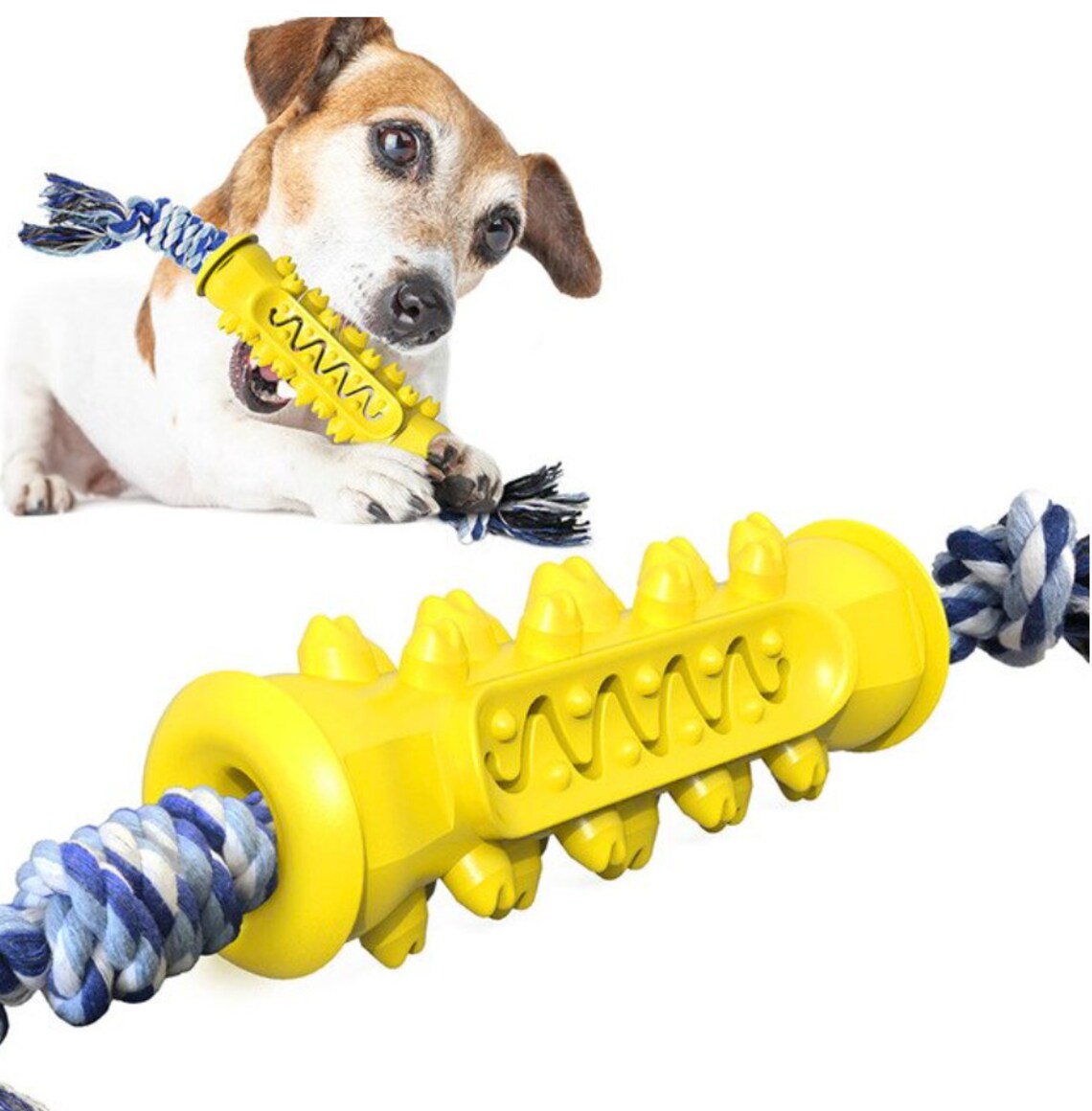 Dog chew rubber rope toy Etsy