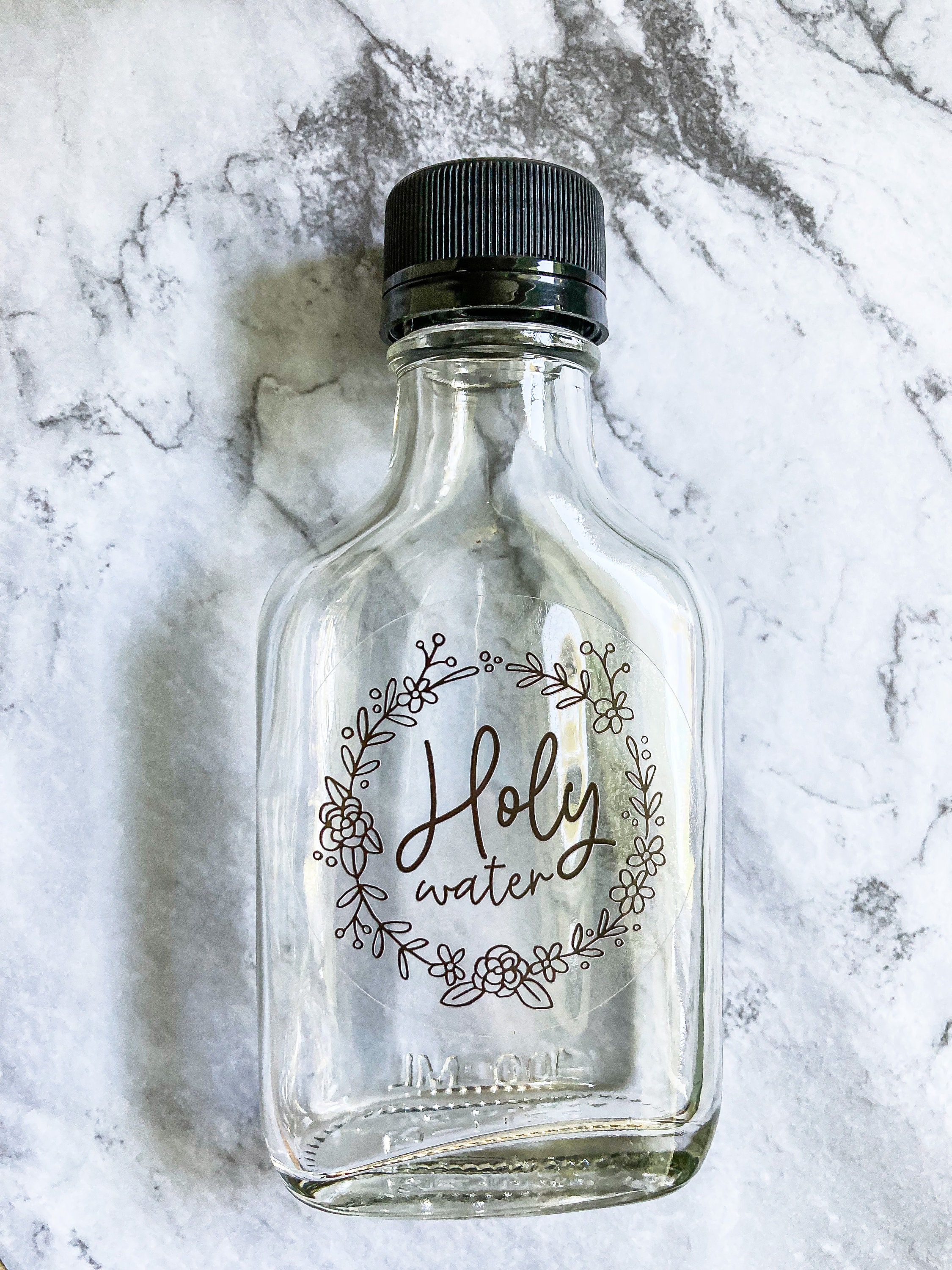 Holy Water Bottle Floral Catholic Gift Catholic Holy Water Etsy