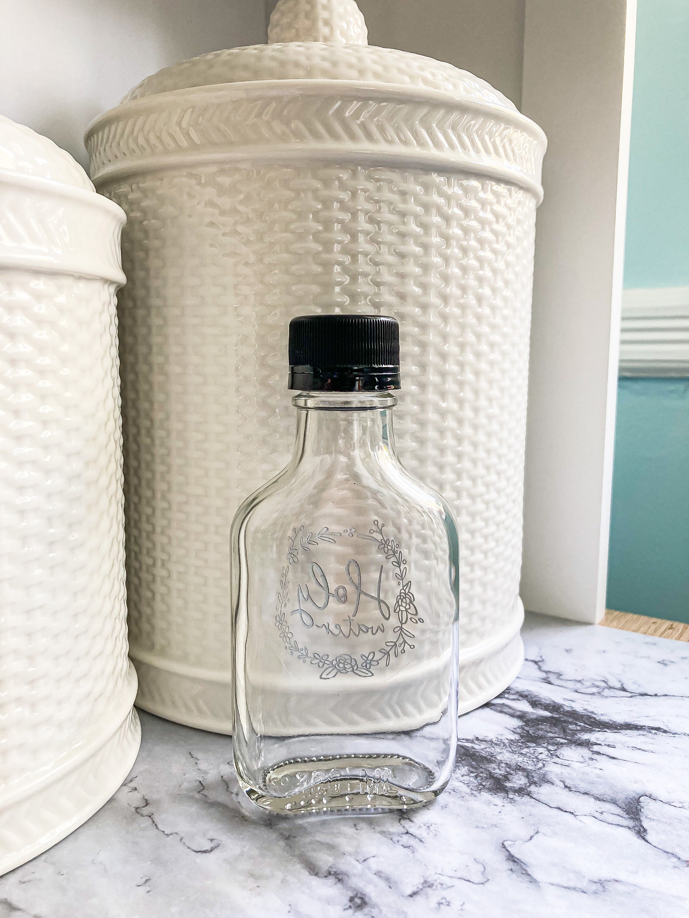 Holy Water Bottle Floral Catholic Gift Catholic Holy Water Etsy