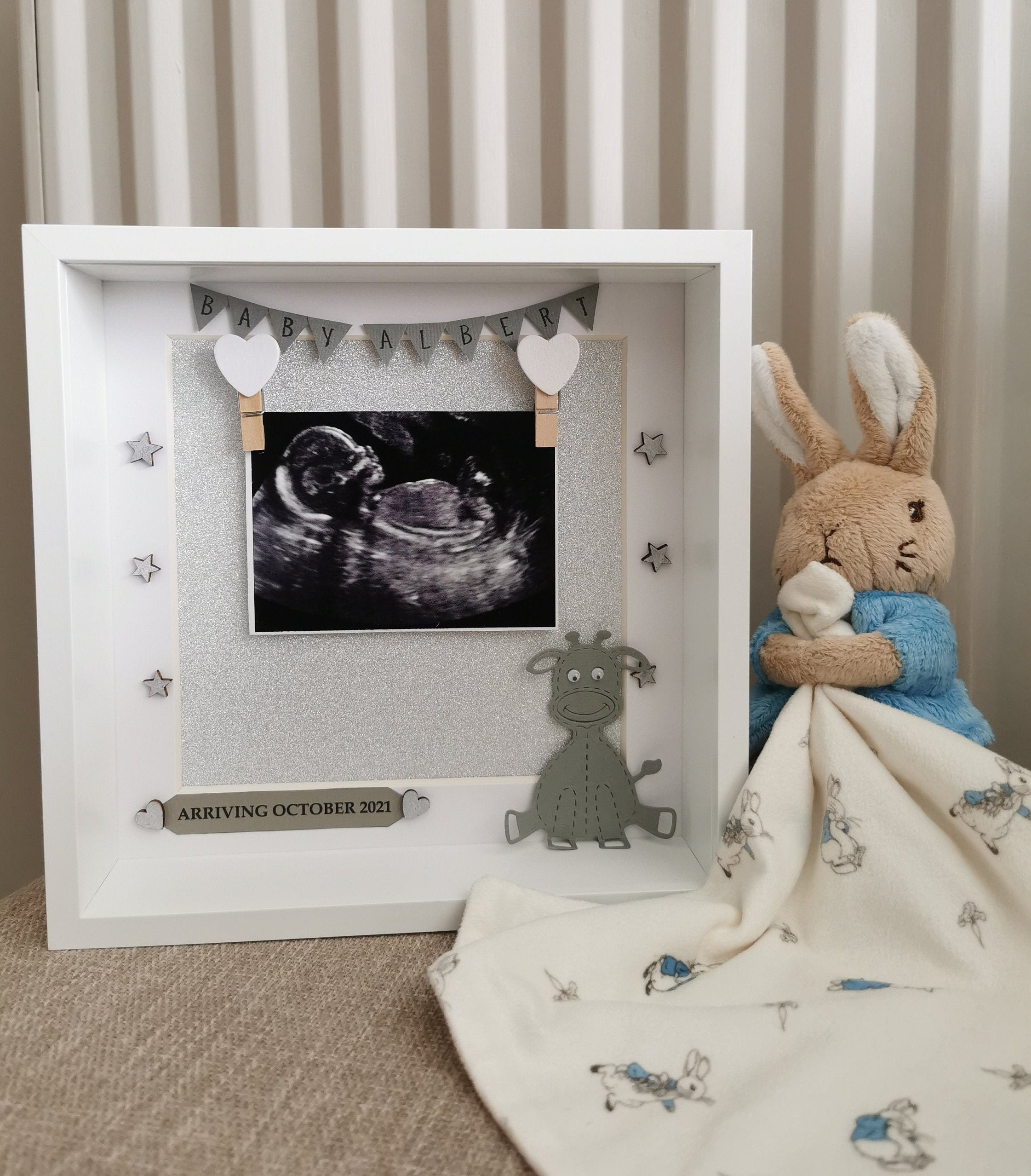 Mamas & Papas 'Always Love You' Baby Scan Photo Frame - White Keepsake Gift For New Parents