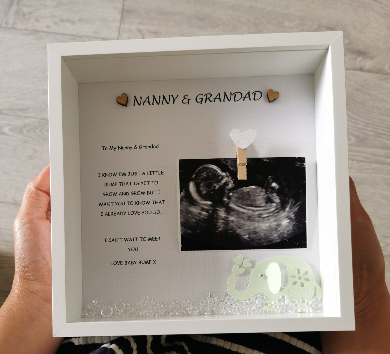 Personalised Baby Scan Frame/ Baby Scan Photo Frame With Etsy