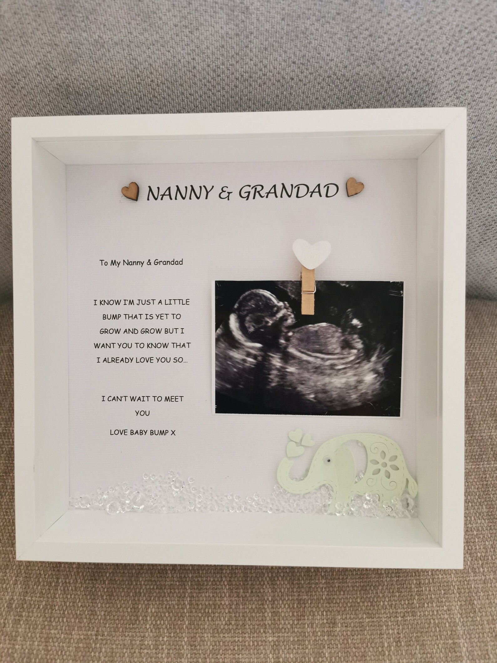 Personalised Baby Scan Frame/ Baby Scan Photo Frame With Etsy UK