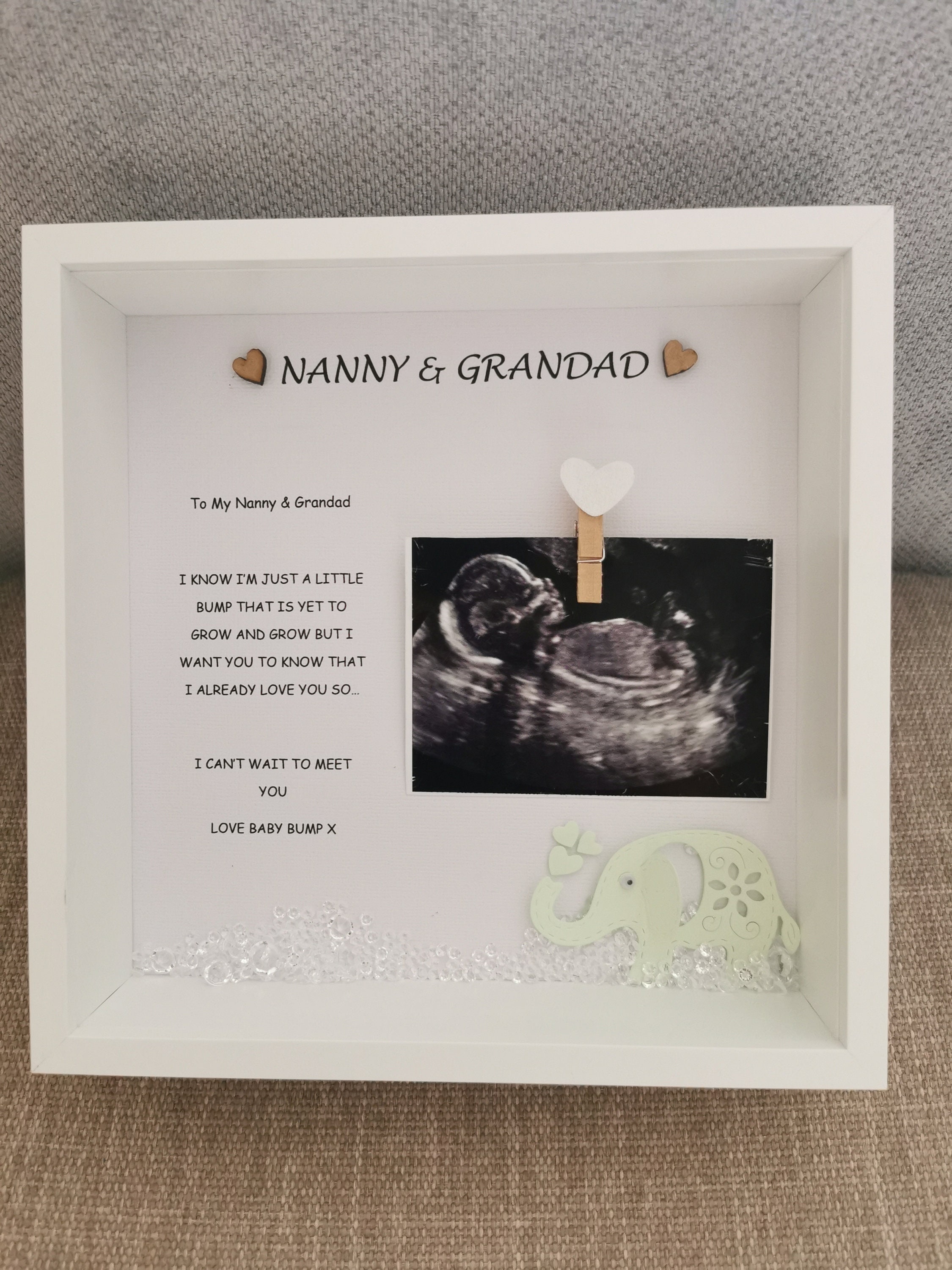 Personalised Baby Scan Frame/ Baby Scan Photo Frame With Etsy UK