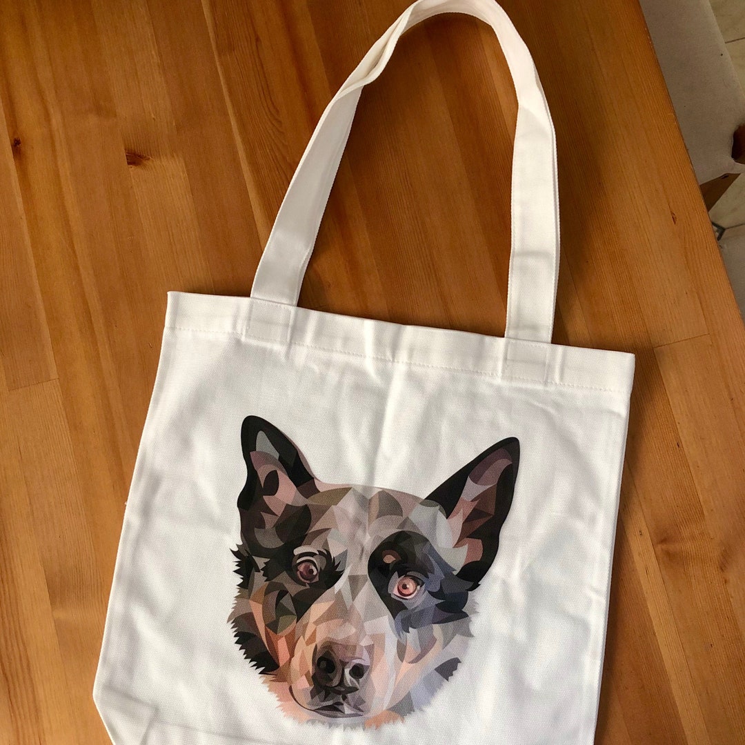 Bespoke Pet Portrait tote Bag & Digital Copy Etsy