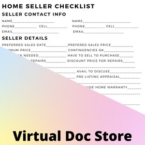 Checkliste für Hausverkäufer | Sofortiger Download, Checkliste für Makler, Makler Canva sofortiger digitaler Download