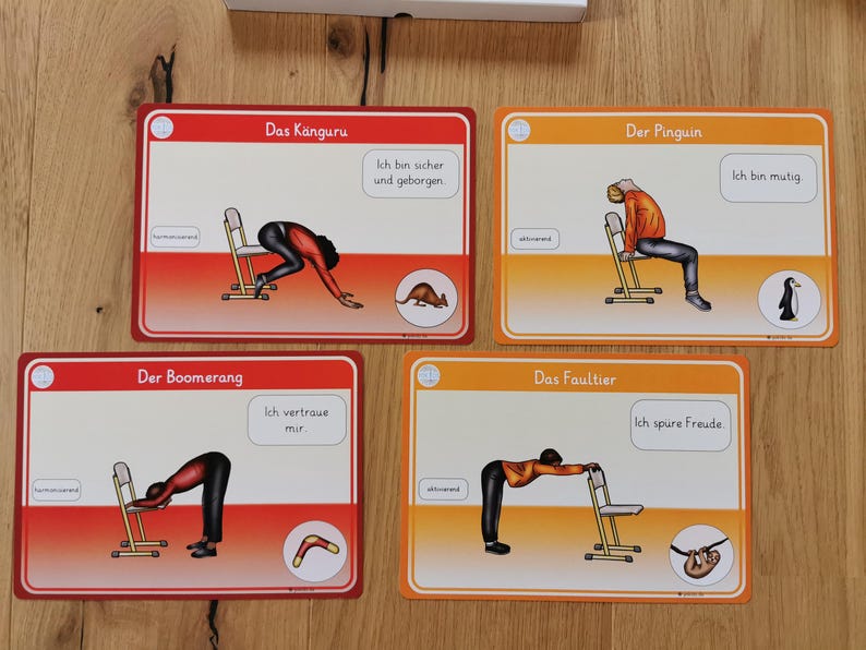 Stuglyoga im Unterricht