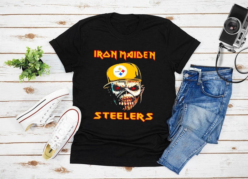 Iron Maiden Wear Hat Logo Steelers 