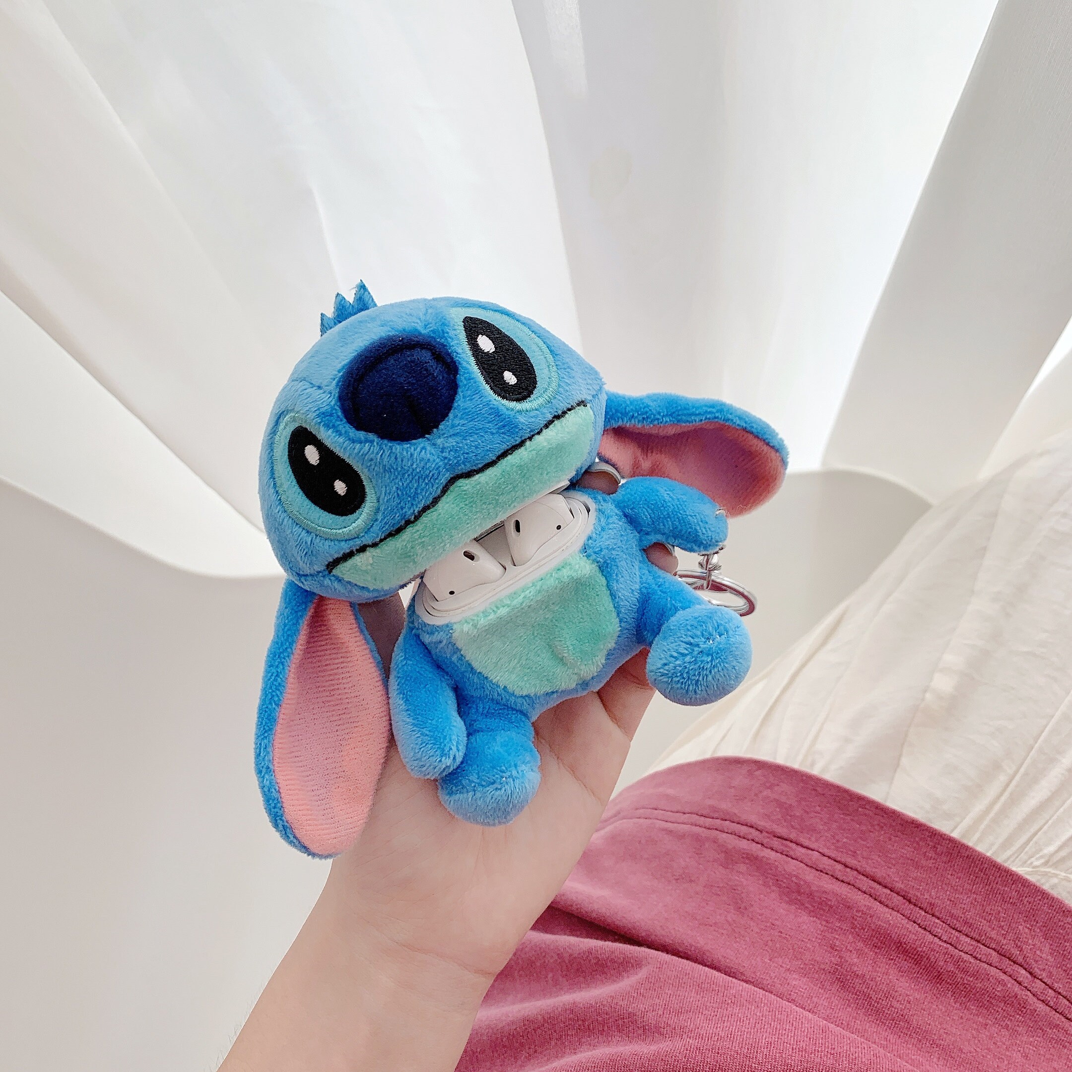 Plush Stitch Airpods Case with Keychain for Airpod 1 Airpod Etsy