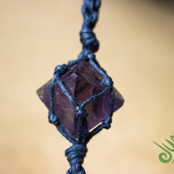 Crystal Keychain - Gemstone Ametrine Trystine Bolivianite Tassel Pendant Keyring Purple Bag Accessories Handmade By Jungle Poets