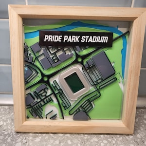 Art mural carte du stade 3D - N'importe quel stade, n'importe quelle équipe