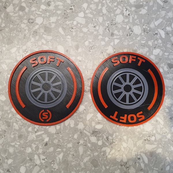 Formula 1 Inspired Tyre Coasters - 3d Printed plastic - Formula 1, F1, Racing gifts