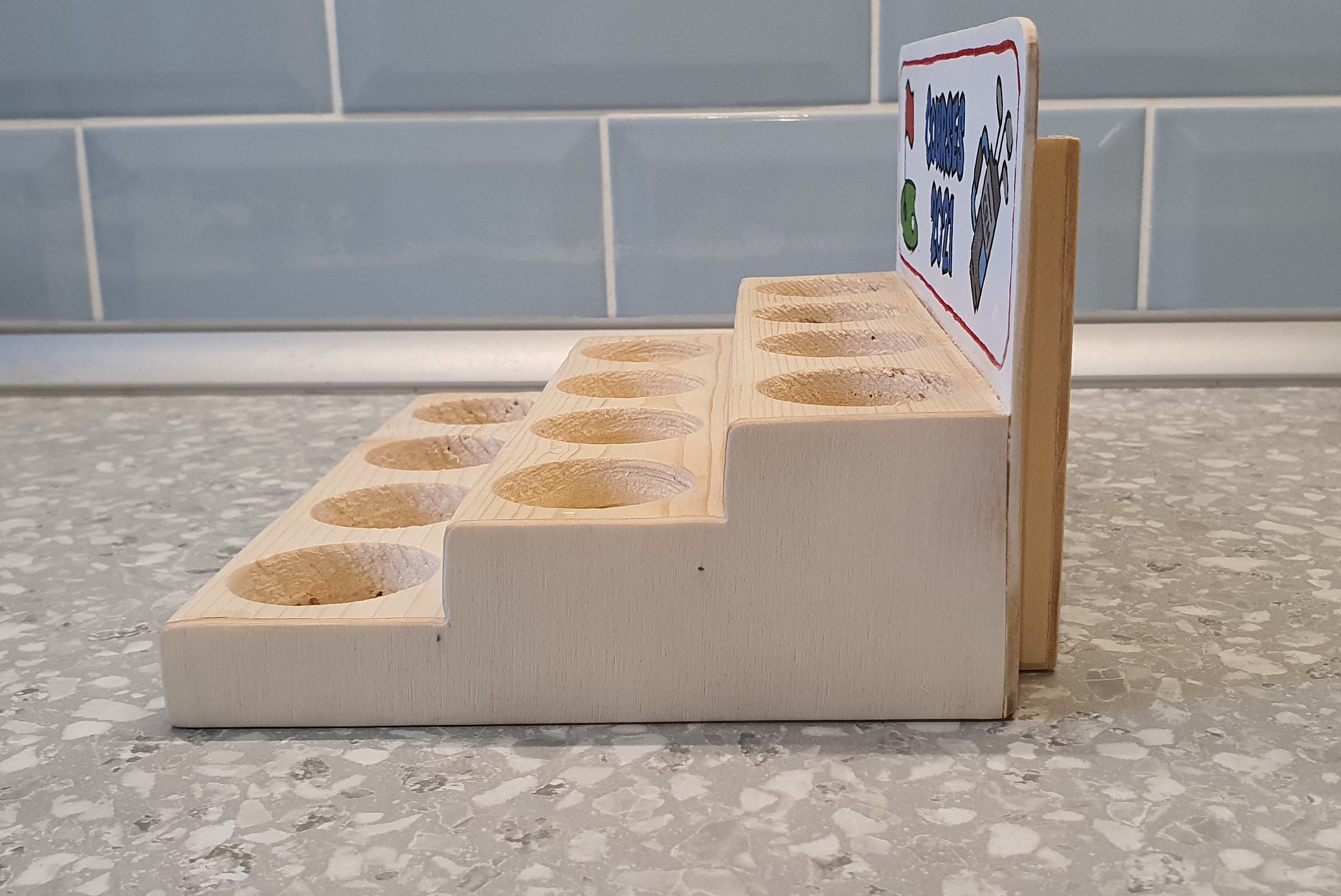 Golf Ball Display Stand Hand Made Personalisable Wooden 12 Etsy