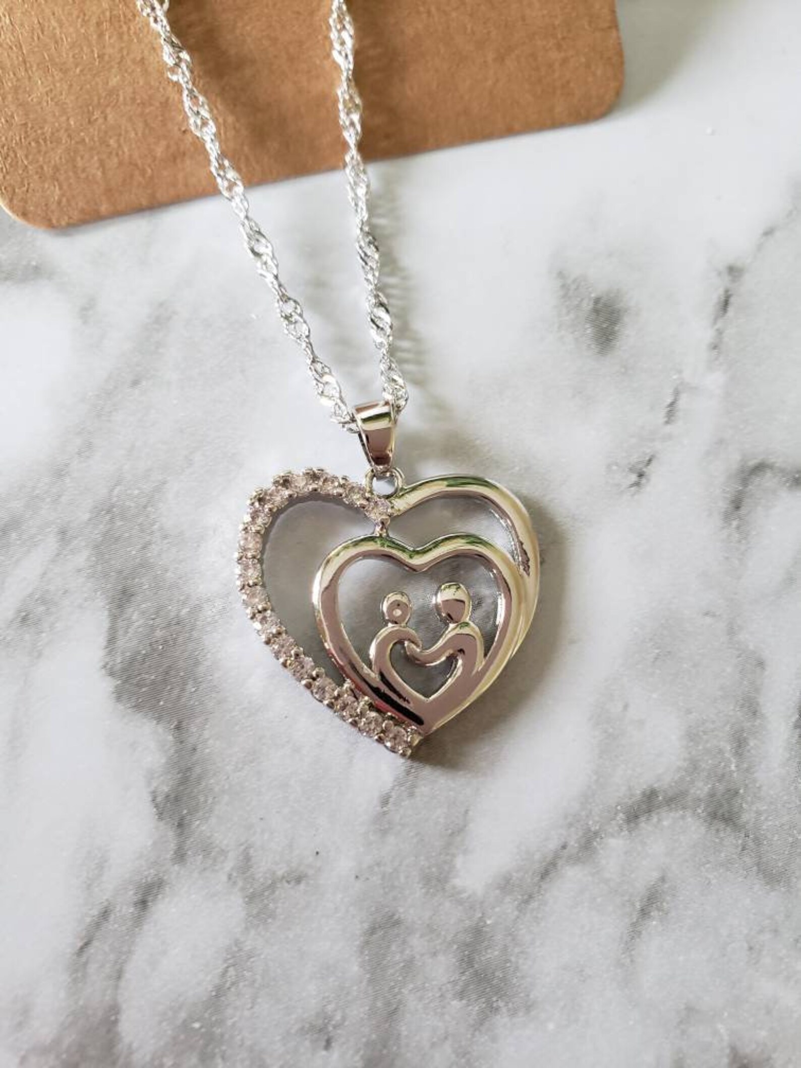 Eternal love necklace Etsy